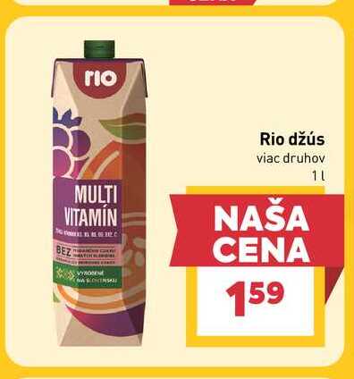 Rio džús viac druhov 1L