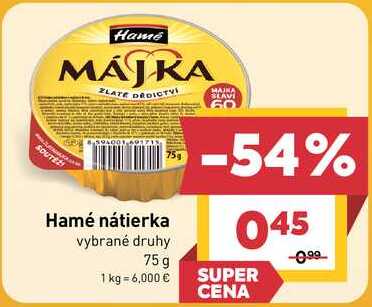 Hamé nátierka 75g