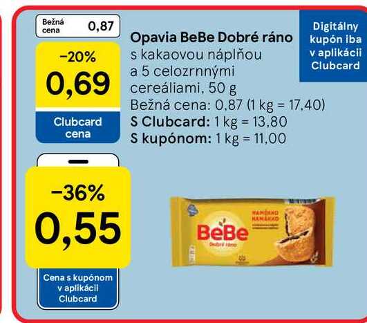 Opavia BeBe namekko 50 g