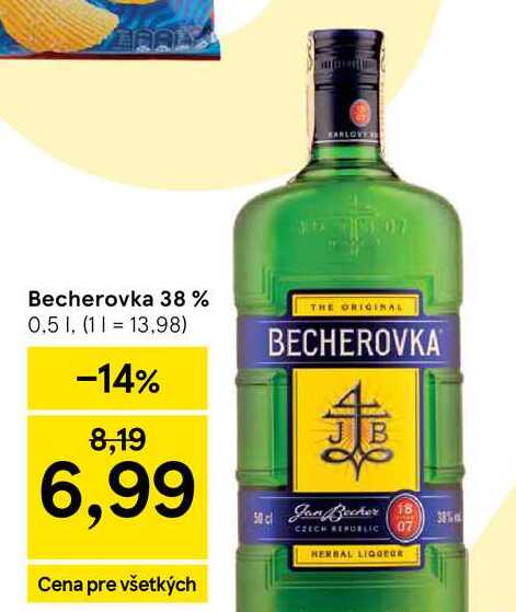 Becherovka 38% 0.5l