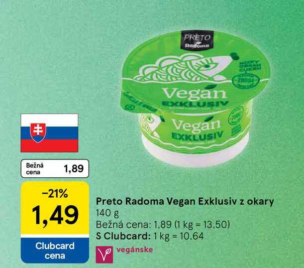 Preto Radoma Vegan Exklusiv z okary 140 g