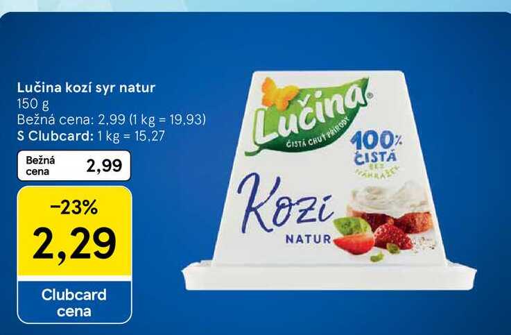 Lučina kozí syr natur 150 g 