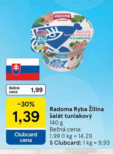 Radoma Ryba Žilina šalát tuniakový 140 g