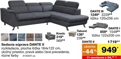 Sedacia súprava DANTE II