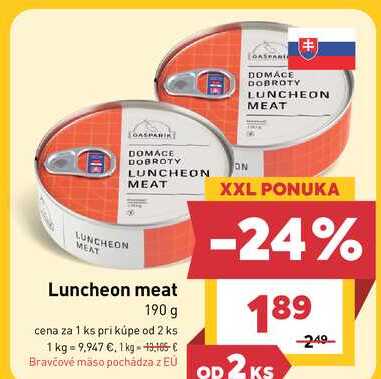 Luncheon meat 190 g