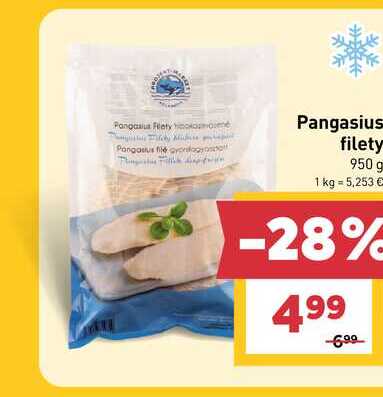 Pangasius filety 950 g