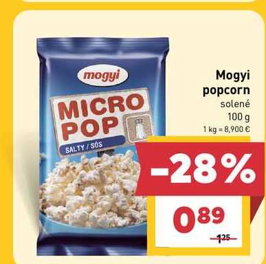 Mogyi popcorn solené 100 g