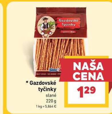 Gazdovské tyčinky slané 220 g 