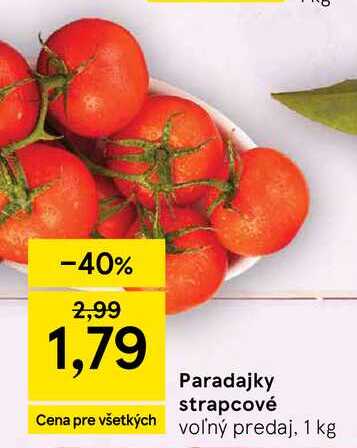 Paradajky strapcové 1 kg 