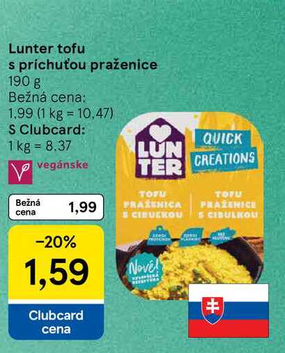 Lunter tofu s príchuťou praženice 190 g