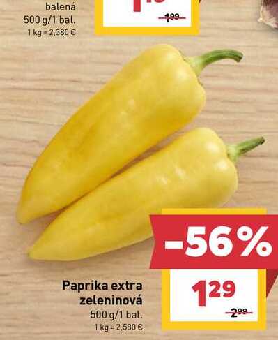 Paprika extra zeleninová 500 g/1 bal.