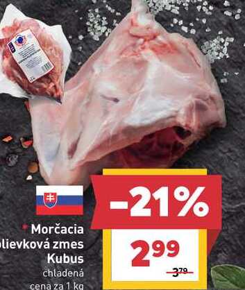 Morčacia polievková zmes Kubus chladená cena za 1 kg
