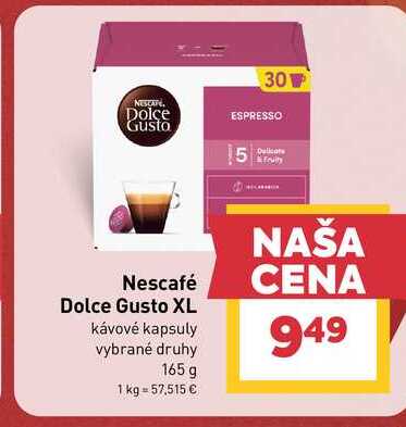 Nescafé Dolce Gusto XL kávové kapsuly vybrané druhy 165 g