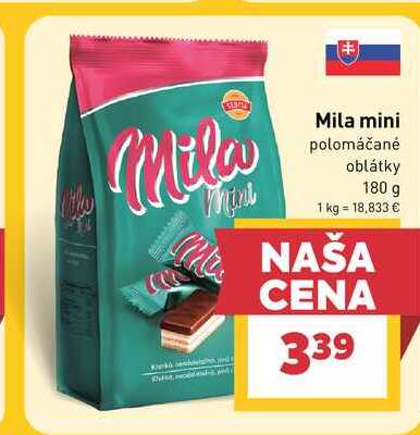 Mila Mila mini polomáčané oblátky 180 g