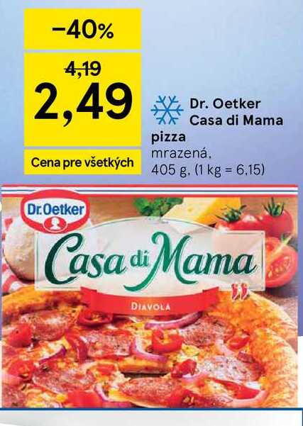 Dr. Oetker Casa di Mama mrazená, 405 g