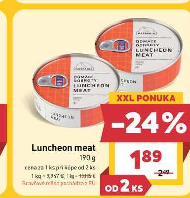 Luncheon meat 190 g