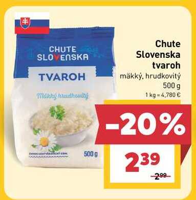 Chute Slovenska tvaroh mäkký, hrudkovitý 500 g