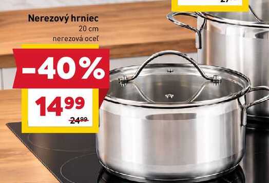 Nerezový hrniec 20 cm nerezová oceľ