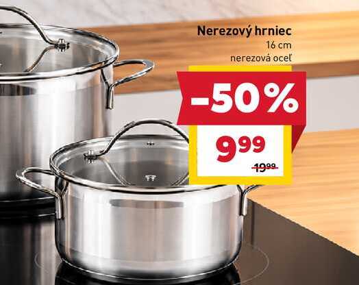 Nerezový hrniec 16 cm nerezová oceľ