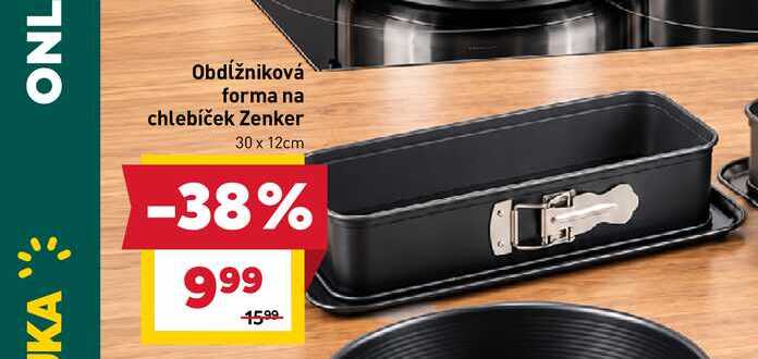 Obdĺžniková forma na chlebíček Zenker 30 x 12cm