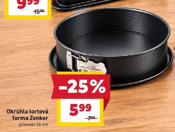 Okrúhla tortová forma Zenker priemer 26 cm