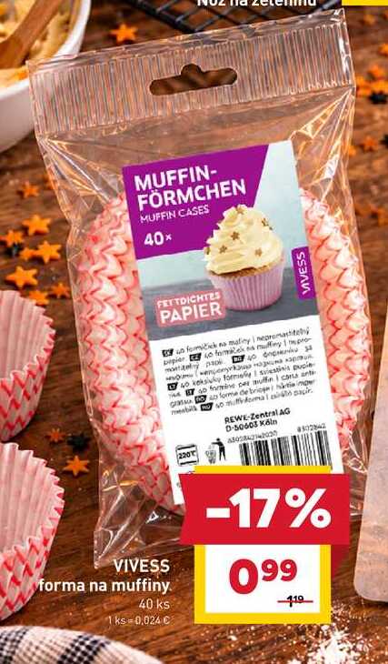 VIVESS forma na muffiny 40 ks