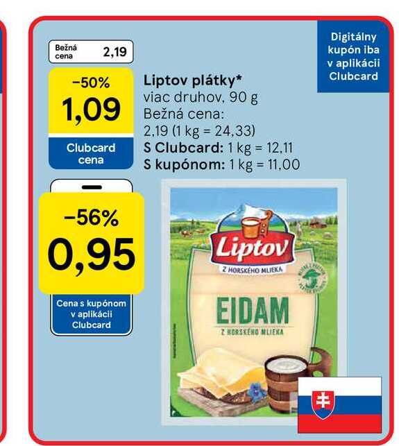 Liptov plátky viac druhov, 90 g