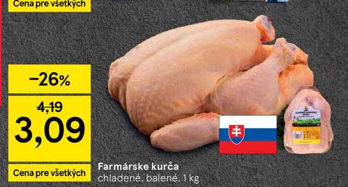 Farmárske kurča 1 kg