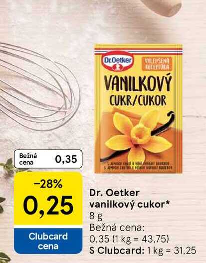 Dr. Oetker vanilkový cukor 8g