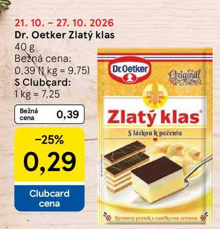 Dr. Oetker Zlatý klas 40 g