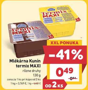 Kunín termix MAXI rôzne druhy 130 g