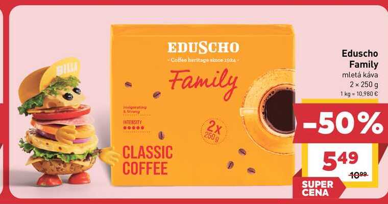 Eduscho Family mletá káva 2 x 250 g