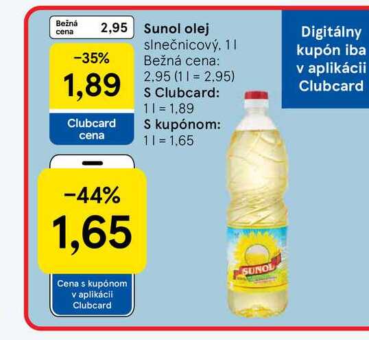 Sunol olej slnečnicový, 1l
