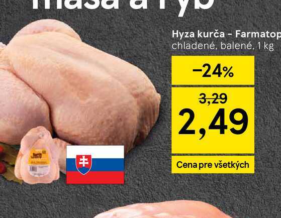 Hyza kurča - Farmatop chladené, balené, 1 kg