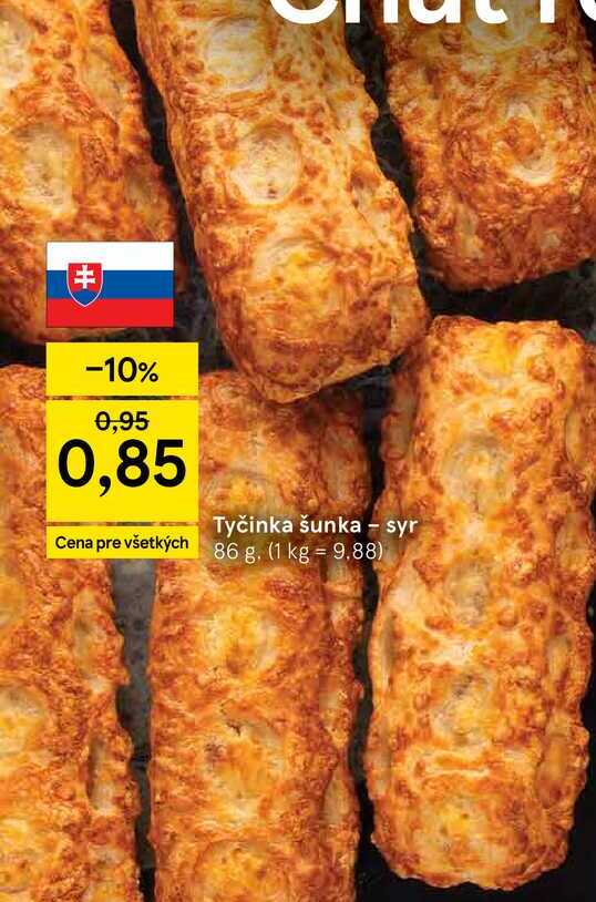 Tyčinka šunka - syr 86 g