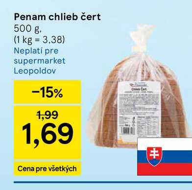 Penam chlieb čert 500 g