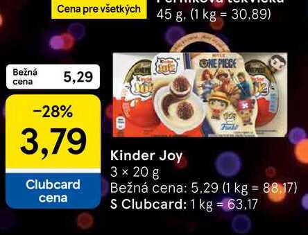 Kinder Joy 3 x 20 g