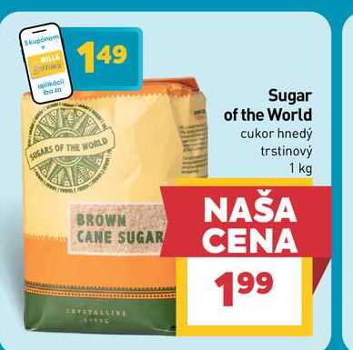 ugar of the World cukor hnedý trstinový 1 kg 