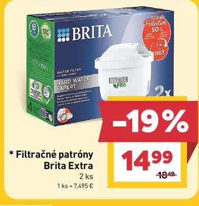 Filtračné patróny Brita Extra 2 ks